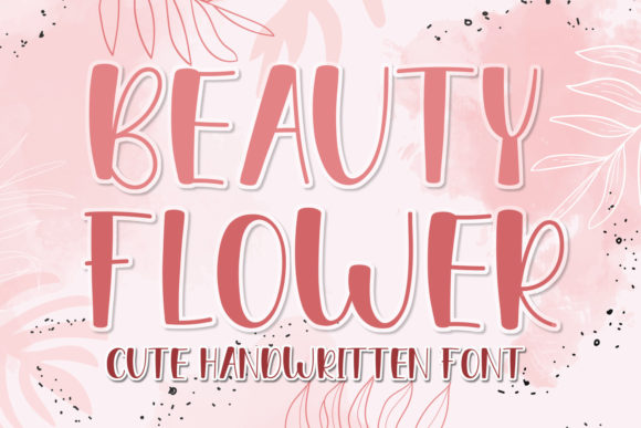 Beauty Flower: A Playful Display Font for Modern Design