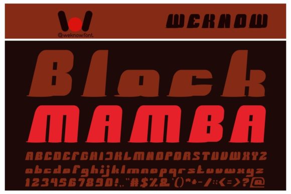 Black Mamba: A Bold Display Font for High-Impact Design