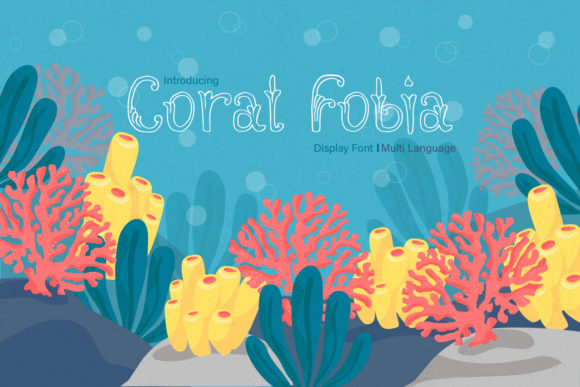 Coral Fobia: The Whimsical Display Font That Elevates Creative Projects