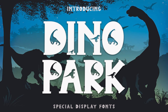 Dino Park: A Playful Display Font for Creative Projects