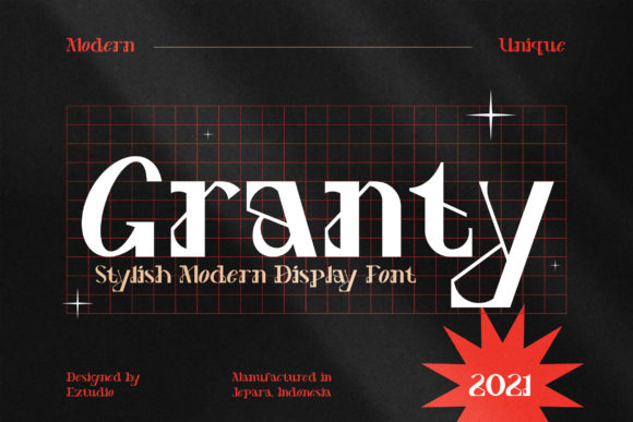 Granty: The Bold Display Font for Distinctive Branding