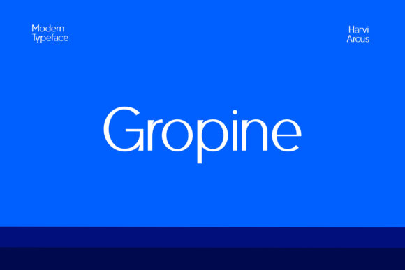 Gropine: The Minimalist Font for Clean, Modern Design