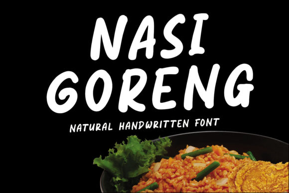 Nasi Goreng: A Playful Handwritten Font for Authentic Branding