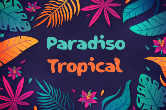 Paradiso Tropical: A Whimsical Font for Joyful Design