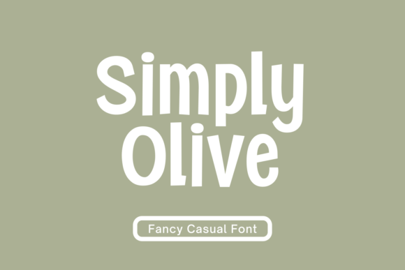 Simply Olive: A Bold, Fun Display Font for Creative Projects