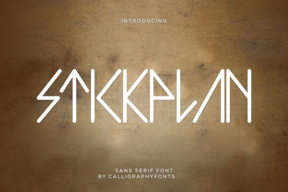 Stickplan: A Geometric Display Font for Bold Projects