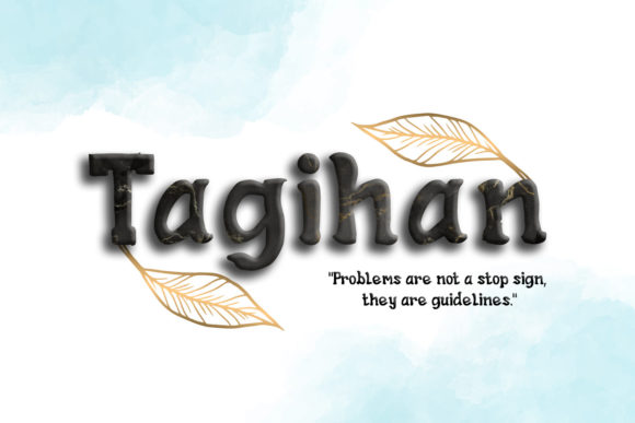 Tagihan Font: A Playful Display Choice for Creative Projects