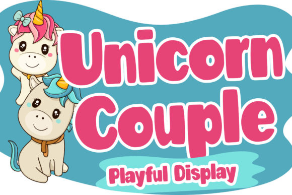 Unicorn Couple: The Ultimate Chunky Font for Playful Design