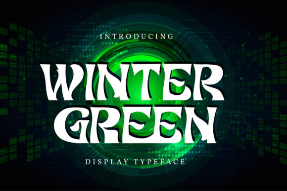 Winter Green: The Retro Display Font for Bold, Cool Designs